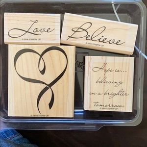 2004 Stampin’ Up! “Hope Is...” 4 pc stamp set